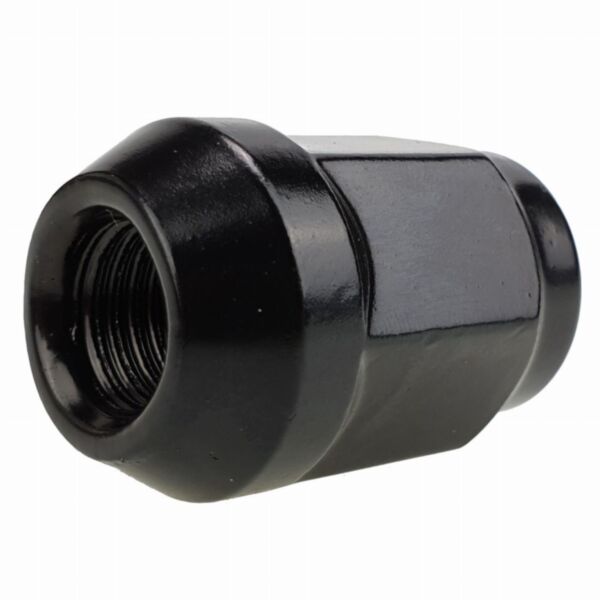 Nakrętka mocująca M12x1,25 zamknięta, 34mm, klucz 21, stożek, czarna