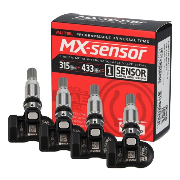 Aluminowy czujnik TPMS Autel Europa USA 433 / 315 MHz 1-Sensor, 4 sztuki