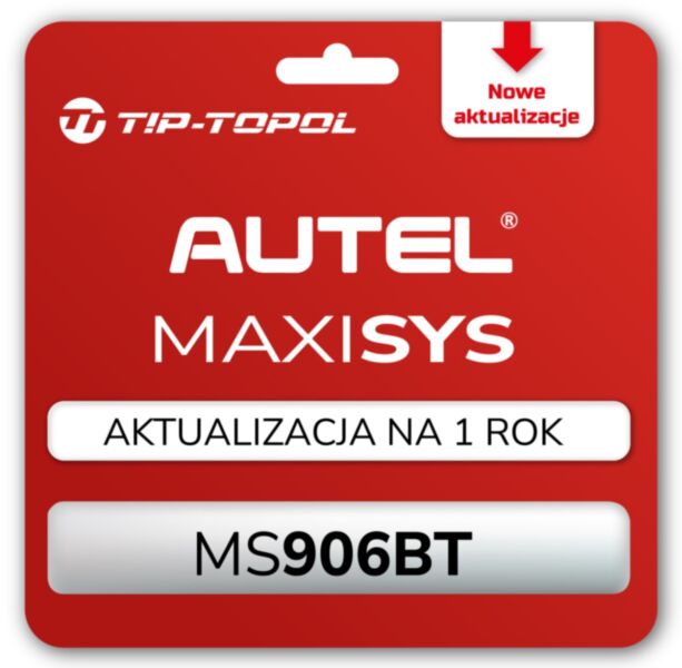 Aktualizacja oprogramowania AUTEL MaxiSys MS906 BT  PL 1 ROK
