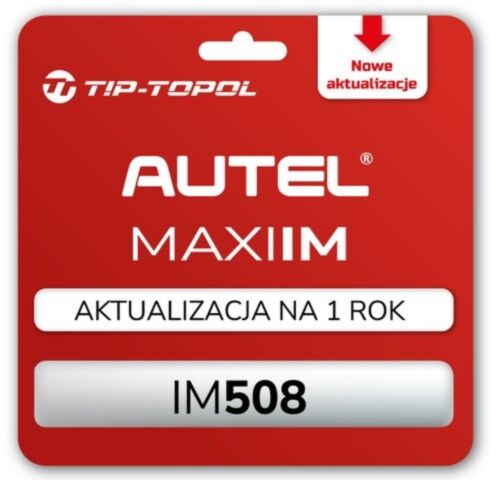 Aktualizacja oprogramowania AUTEL MaxiIM IM508 PL 1 ROK