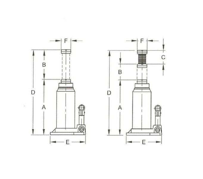 Podnośnik butelkowy 10T - Compac CBJ10