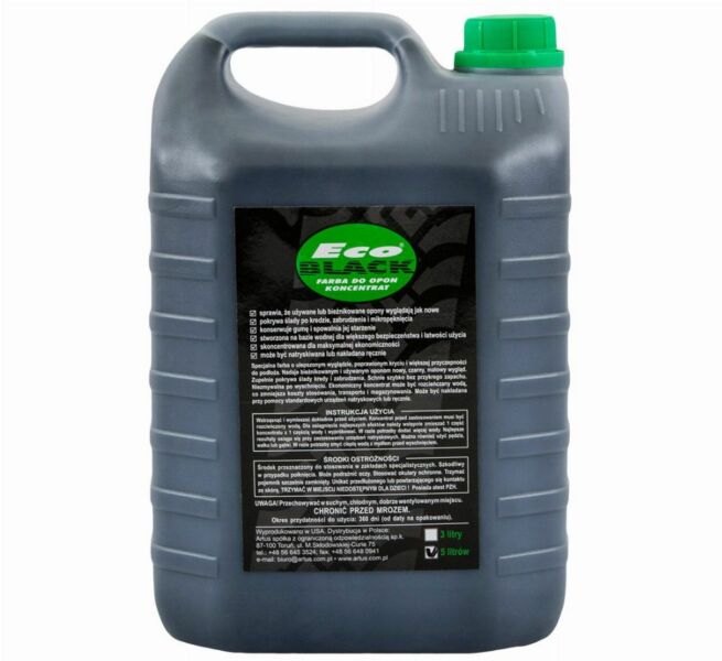 Farba do opon ECO BLACK 5 l, czernidło, koncentrat