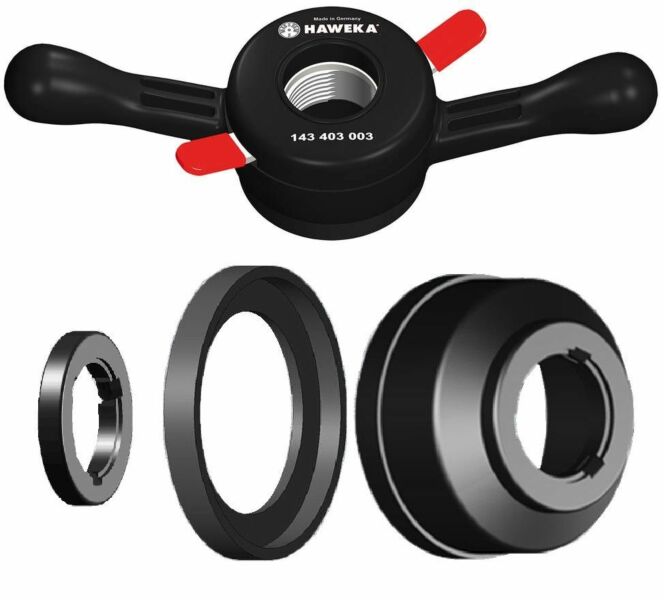 Haweka ProGrip  40 x 4 mm, nakrętka szybkomocująca, uchwyt do wyważarki z akcesoriami  