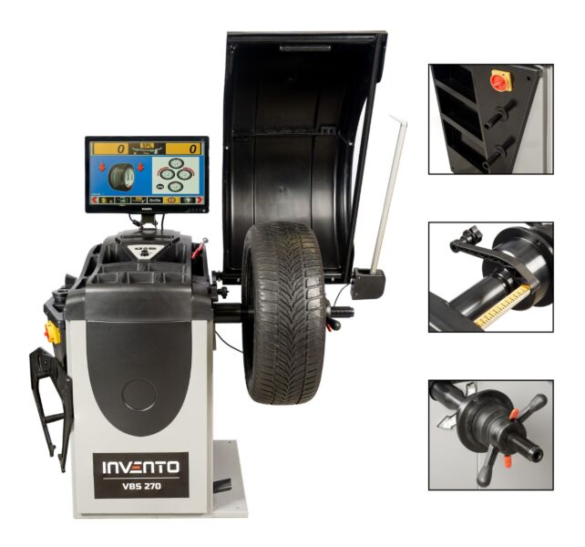 INVENTO VBS 270 wyważarka 3D, laser, LED, hamulec, monitor LCD