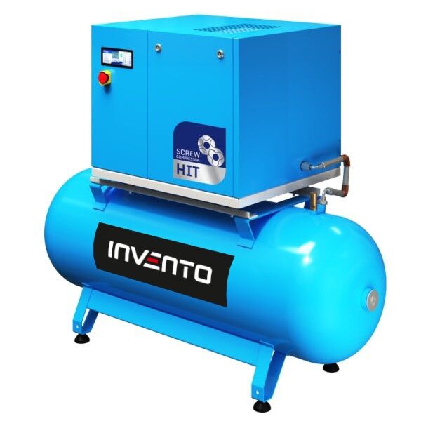 Sprężarka śrubowa Invento HT510, 750 l/min, 270 litrów, 10 bar, 5,5 kW, bez osuszacza