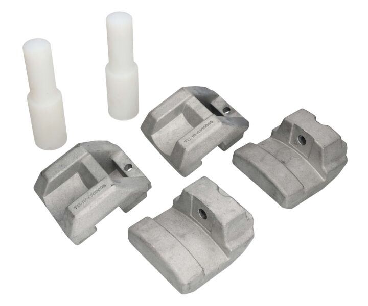 INVENTO TC 826 Zestaw nakładek alu na szczęki montażownicy do felg aluminiowych