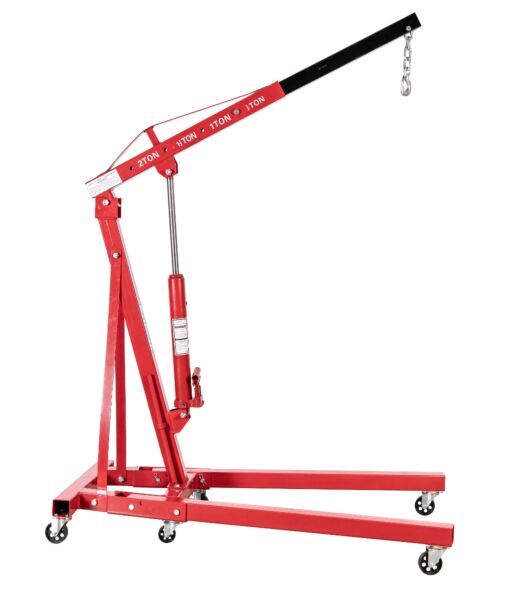 Żuraw warsztatowy składany 2 t, z podwójną pompą 