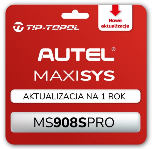 Aktualizacja oprogramowania AUTEL MaxiSys 908SPRO PL 1 ROK