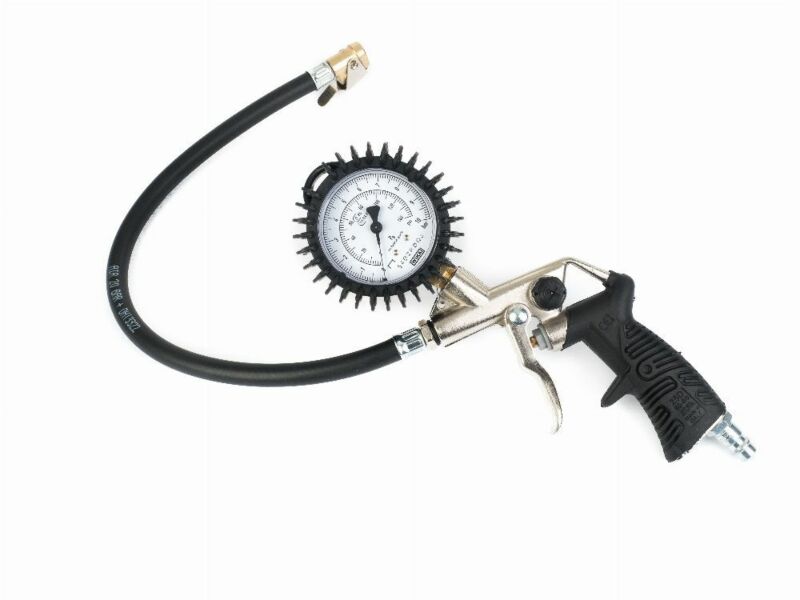 Pistolet do pompowania kół 0-10 bar/psi z homologacją