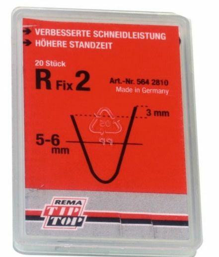 Nożyk R Fix 2, 5-6 mm, do nacinarki Rubber Cut, 20 szt