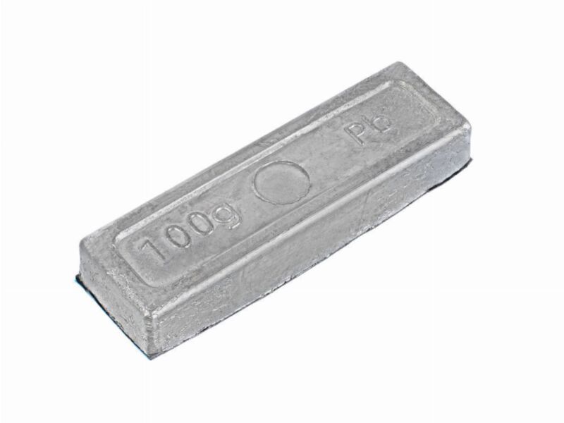 Ciężarek klejony ołowiany niepowlekany  100 gr