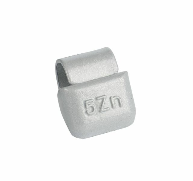 Ciężarki cynkowe powlekane ALU-S 5g, nabijane na obręcz aluminiową