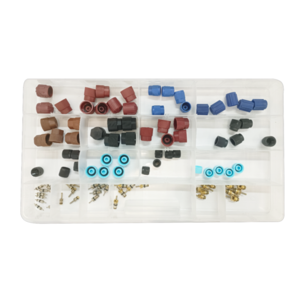 Kapturki nakrętki zawory do klimatyzacji 95 szt.