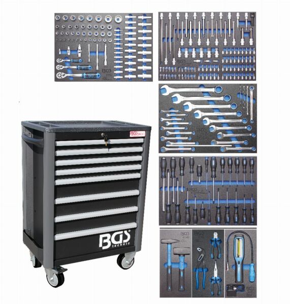 Wózek warsztatowy BGS Profi z zestawem 234 narzędzi