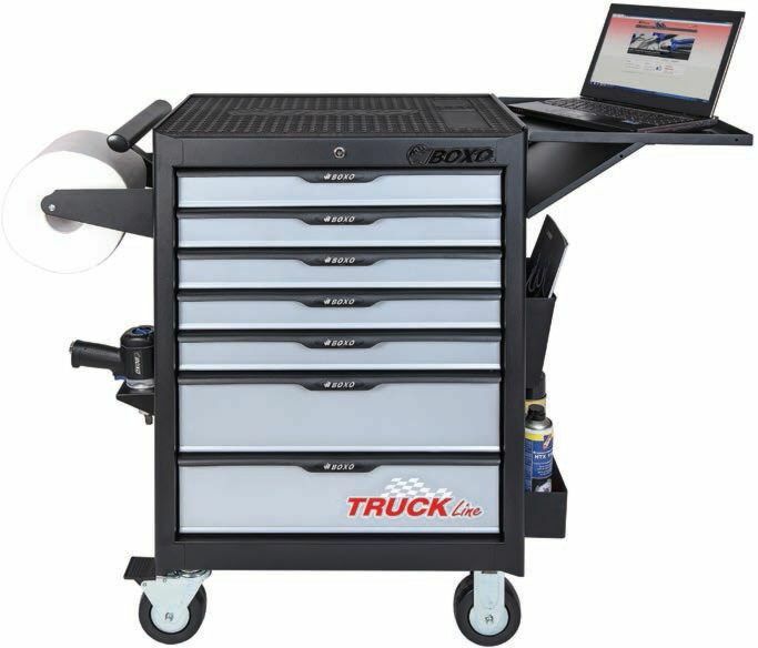 Wózek warsztatowy BOXO  7 szufladowy z 291 narzędziami W-BX-AT7071K291TRUCK