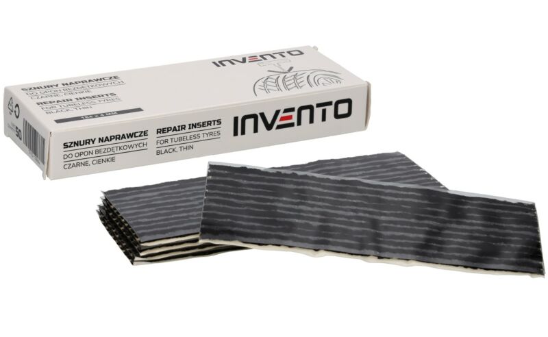 Sznury butylowe do opon motocyklowych czarne cienkie 4 mm 50 szt