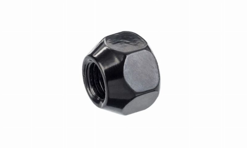 Nakrętka mocująca M12x1,5 otwarta 15mm, klucz 21, czarna