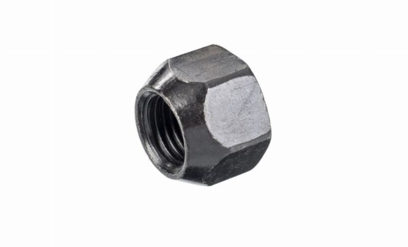 Nakrętka mocująca M14x1,5 otwarta bez kołnierza, gwint 17mm, klucz 21, czarna