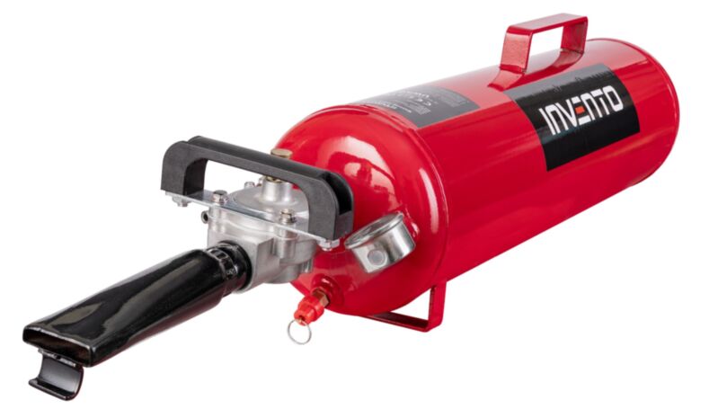 Inflator spustowy INVENTO BOMB 12L zbiornik ciśnieniowy z zaworem