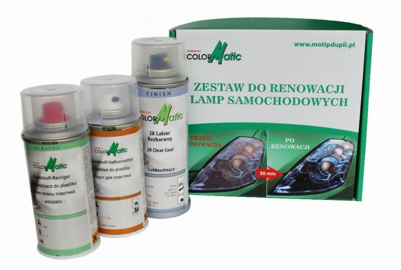 Zestaw naprawczy do lamp samochodowych Colormatic