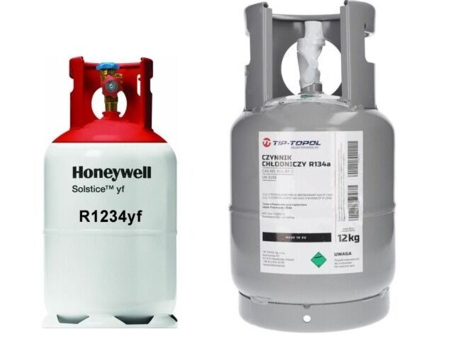 Gaz R134a 12kg + R1234yf 5kg (czynnik, chłodziwo)