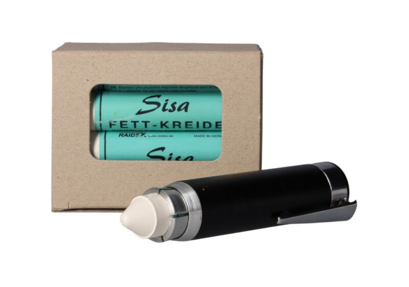 Kreda do opon biała SISA op. 12 szt + uchwyt aluminiowy - zestaw