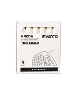 Kreda marker do opon wodoodporna Biała Invento , 12szt