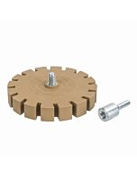 Tarcza gumowy krążek do usuwania kleju na wiertarkę karbowany 