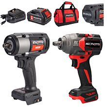 Klucz udarowy 1/2" A63R + A63 + bateria 4Ah (x2) + ładowarka + torba