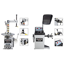 Zestaw warsztatowy wyważarka INVENTO VBS 200E + montażownica INVENTO TCS 521 SA