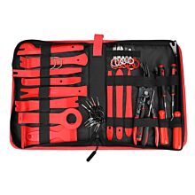 Zestaw do demontażu elementów tapicerki, komplet chwytaków i wyjmaków do radia, zestaw 43 el.