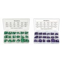 Zestaw oringów fioletowych 256 szt. i zielonych 265 szt. klimatyzacja