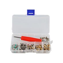 Zestaw zaworków do klimatyzacji 40 szt., 6 rodzajów, klucz