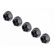 Nakrętka M12x1,25, 15mm, klucz 21 czarna, 5szt